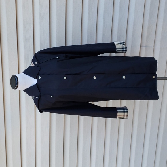 BURBERRY CHECK CUFFS WARM LINER HOODED RAINCOAT JACKET - Picture 2 of 14